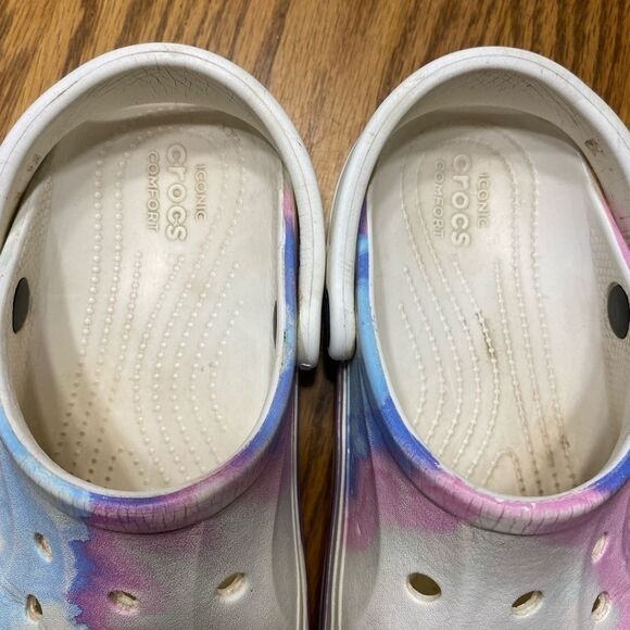 Crocs Bayaband Tie Dye Clogs Slip On women’s 6 - Picture 5 of 9